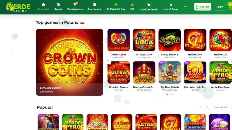 Verde Casino — kasyno z bonusem